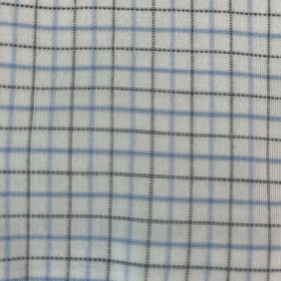 Banana Republic Womens XL Micro Check Button Up Dress Shirt Ruffle Front Blouse - Picture 6 of 10